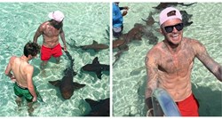 David Beckham zaplivao s morskim psima, njegov sin objavio fotografije