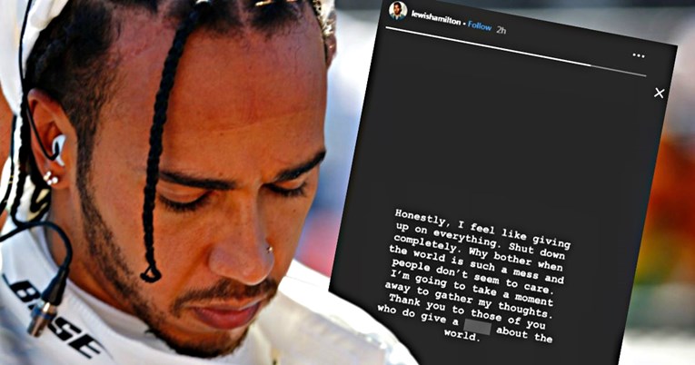 Hamilton zabrinuo fanove objavom: "Mislim da odustajem od svega. Gasim se"