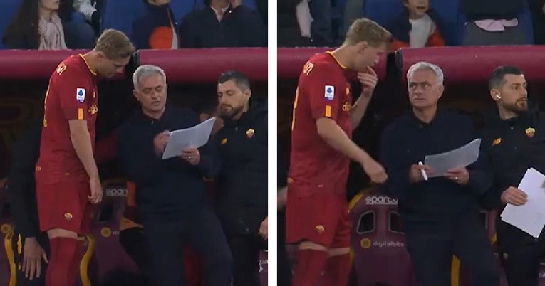VIDEO Mourinho htio uvesti igrača, ali je onda Roma zabila gol. Reakcija je hit