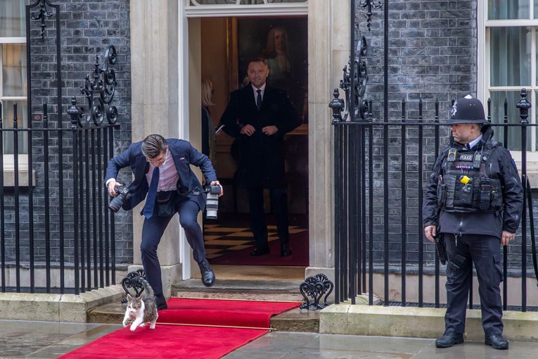 Fotograf poljskog predsjednika se spotaknuo o mačka Larryja, fotke su sve