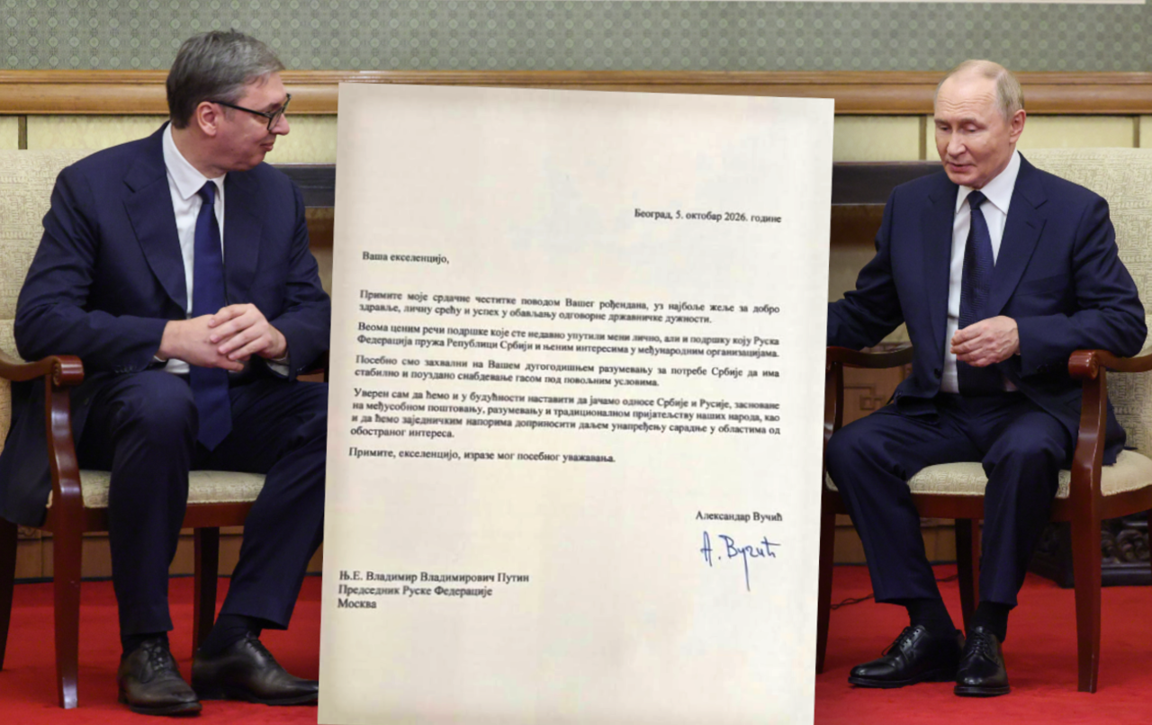 Ovako je Vučić čestitao Putinu rođendan