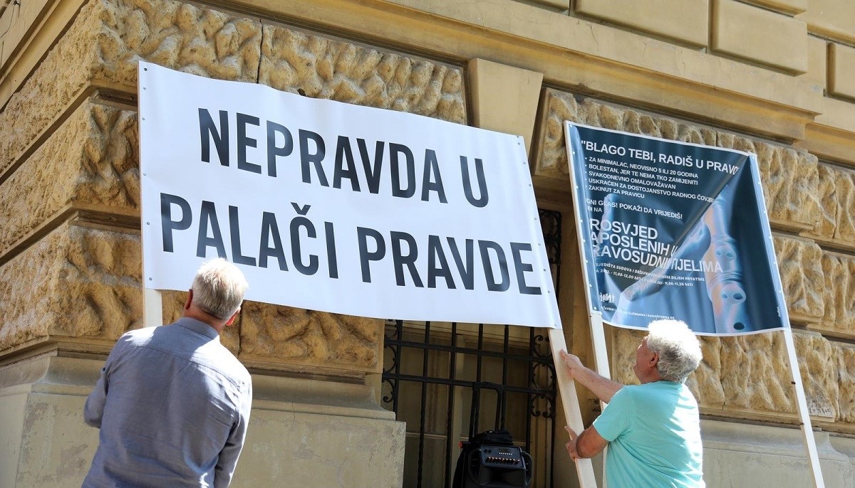 Pravosudni službenici štrajkaju, sud će uskoro odlučiti je li štrajk zakonit