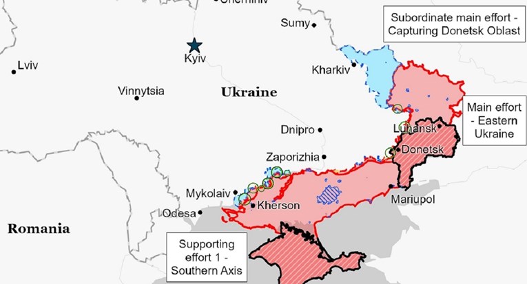 FOTO Objavljene nove karte, ovo je Ukrajina prije velike protuofenzive i danas
