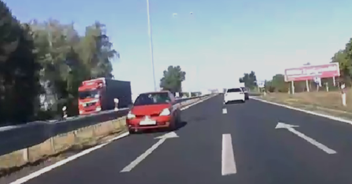 VIDEO Opasna vožnja kod Osijeka. Auto išao u suprotnom smjeru