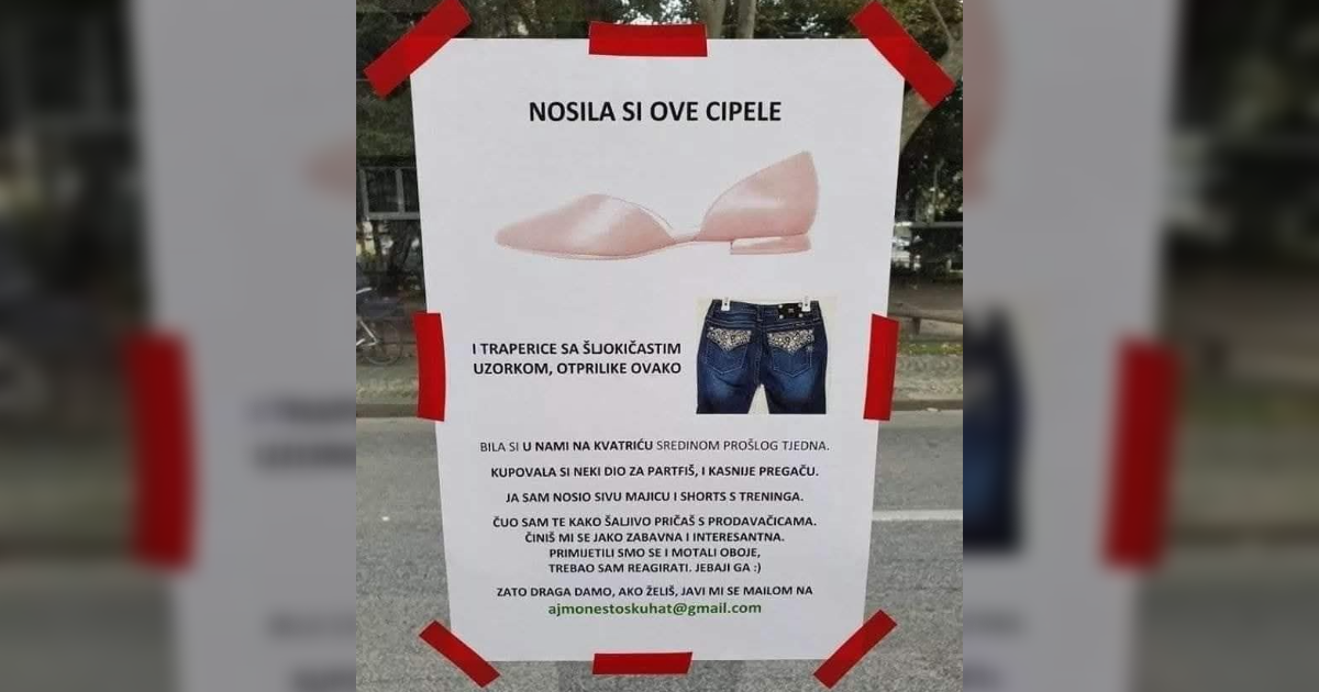 Stara priča o tipu koji navodno traži djevojku plakatima po Zagrebu ponovno je hit