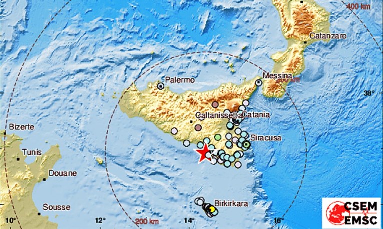 Potres od 4.6 pogodio Siciliju