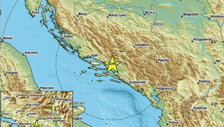 Potres od 3.3 pogodio granicu Hrvatske i BiH