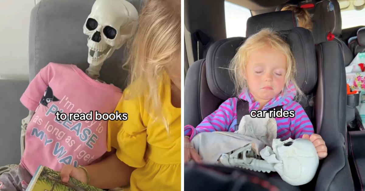 Kostur je omiljena igračka djevojčice. Mama snimila kuda ga je sve nosila sa sobom