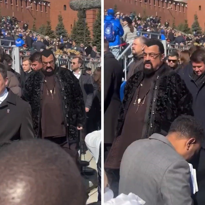 VIDEO Steven Seagal gega se na Danu pobjede u Moskvi. Svi primjećuju istu stvar