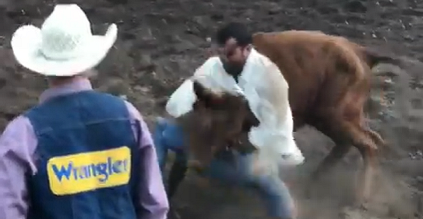 VIDEO Bivši UFC prvak odlučio se pohrvati s bikom