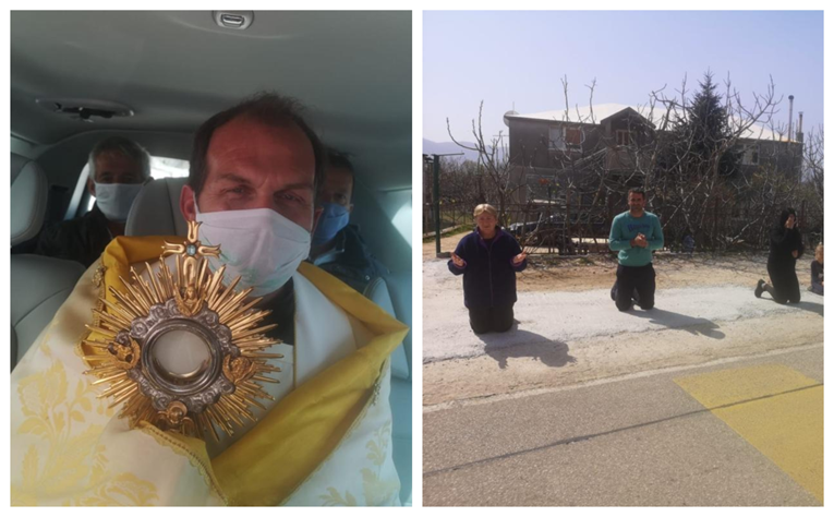 Svećenik u Dalmaciji autom obilazio zaseoke, mještani klečali kraj ceste i plakali