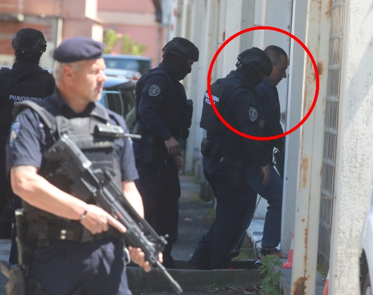 FOTO Policija naoružana do zuba dovela Srđana Mlađana na sud