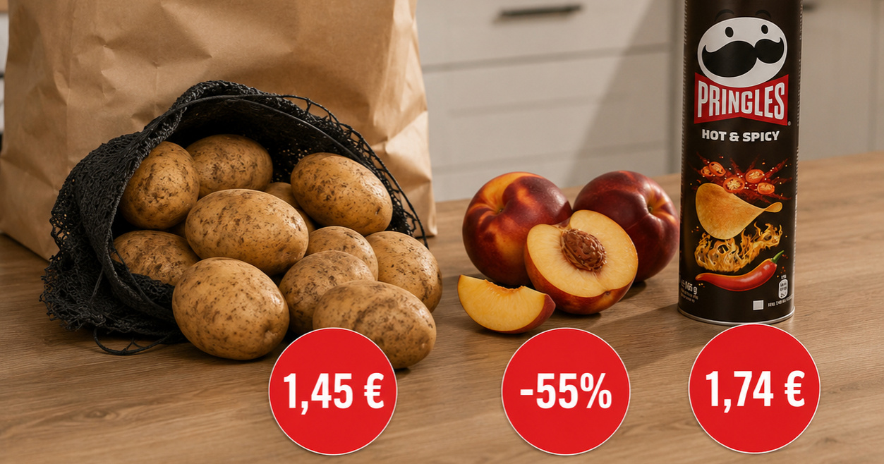 Gdje u shopping danas? Pringles 1,74 €, Rio Mare 2,15 €, nektarine 1,35 €...