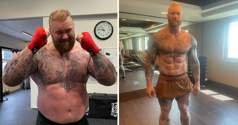 Thor Björnsson fotkama prije i poslije pokazao kako je tekla njegova transformacija