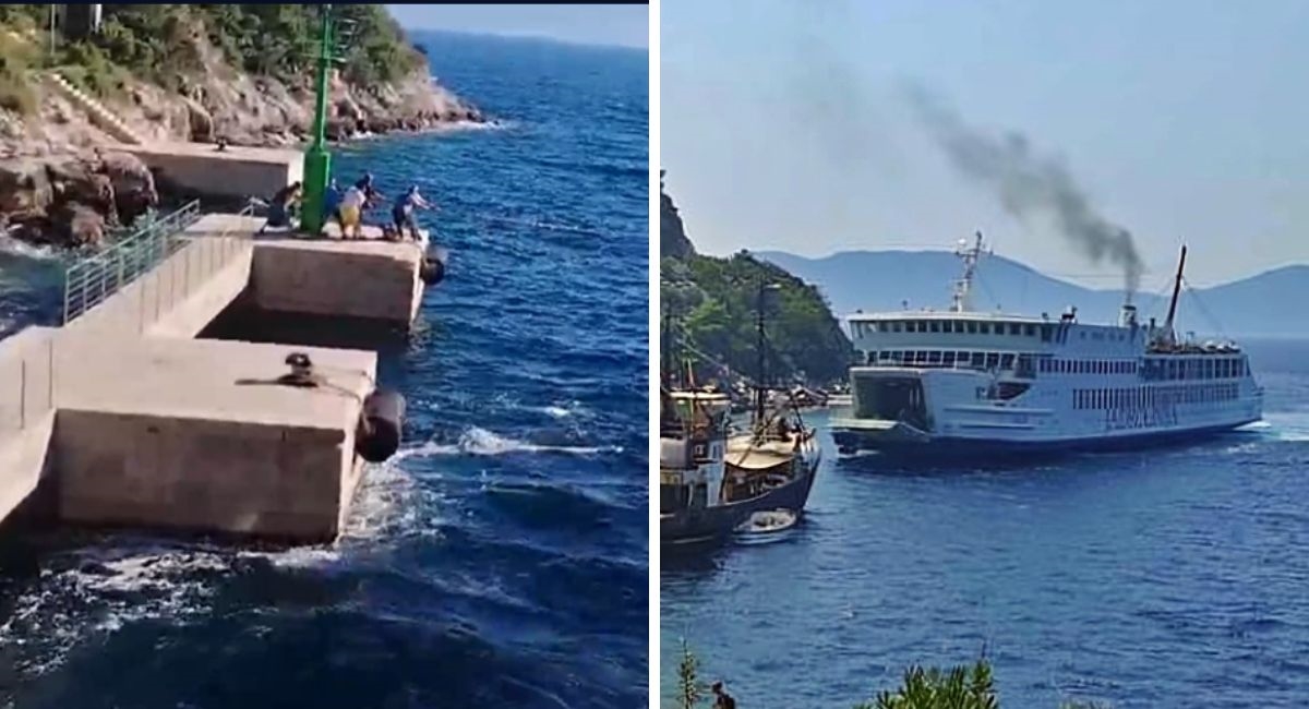Trajekt Jadrolinije sat i pol pokušavao pristati, u pomoć došli mještani