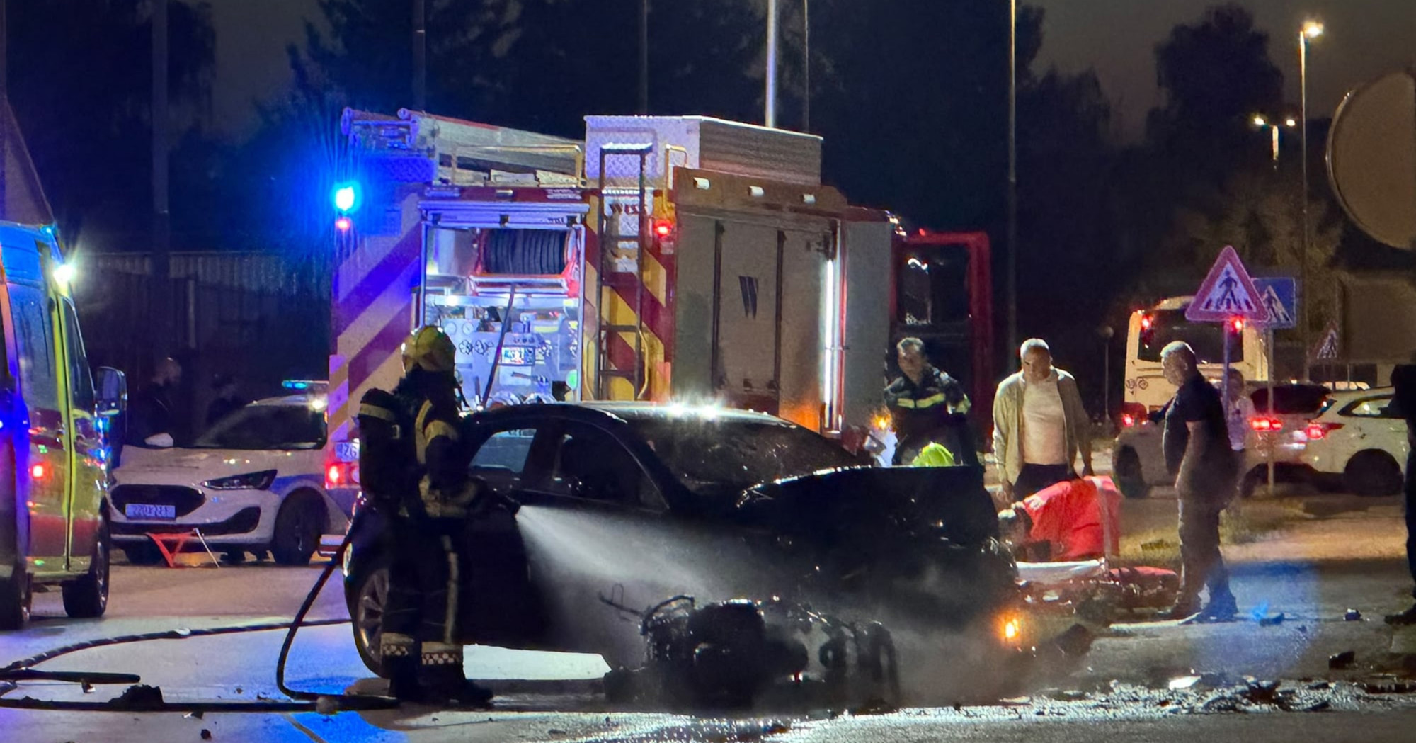 Poginuo motorist iz nesreće u Požegi u kojoj se zapalio motor
