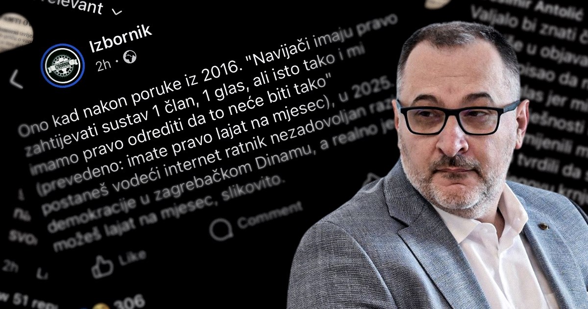 Bivši čelnik Dinama se svađa s meme stranicom na Fejsu. Neprepričljivo je