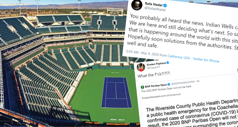Tenisači bijesni zbog otkazivanja Indian Wellsa: "Koji ku*ac radite?"