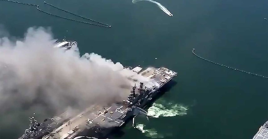 Požar na američkom ratnom brodu, dvadesetak ozlijeđenih