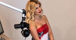 Vatrena navijačica: Ecija Ivušić objavila fotku na kojoj nosi samo hrvatsku zastavu
