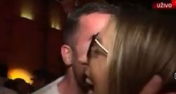 Navijač Hajduka u zanosu poljubio novinarku dok je uživo izvještavala s Rive