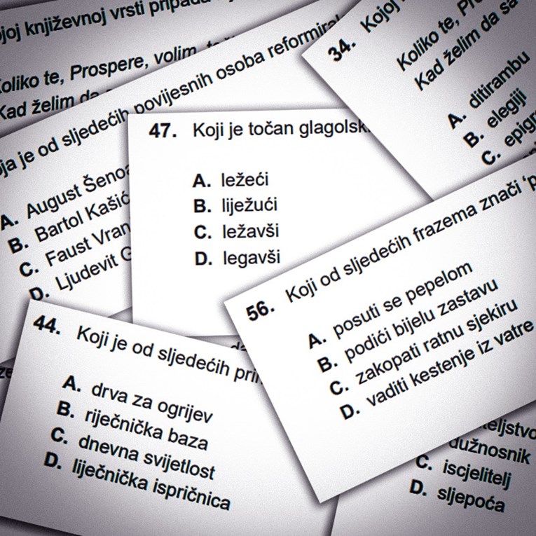 KVIZ Pitanja koja su postavljena na državnoj maturi iz hrvatskog. Znate li odgovore?