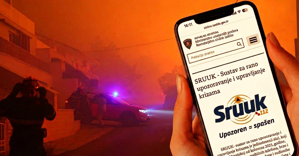 Čitatelji pitaju zašto za veliki požar kod Omiša nije stiglo SRUUK upozorenje