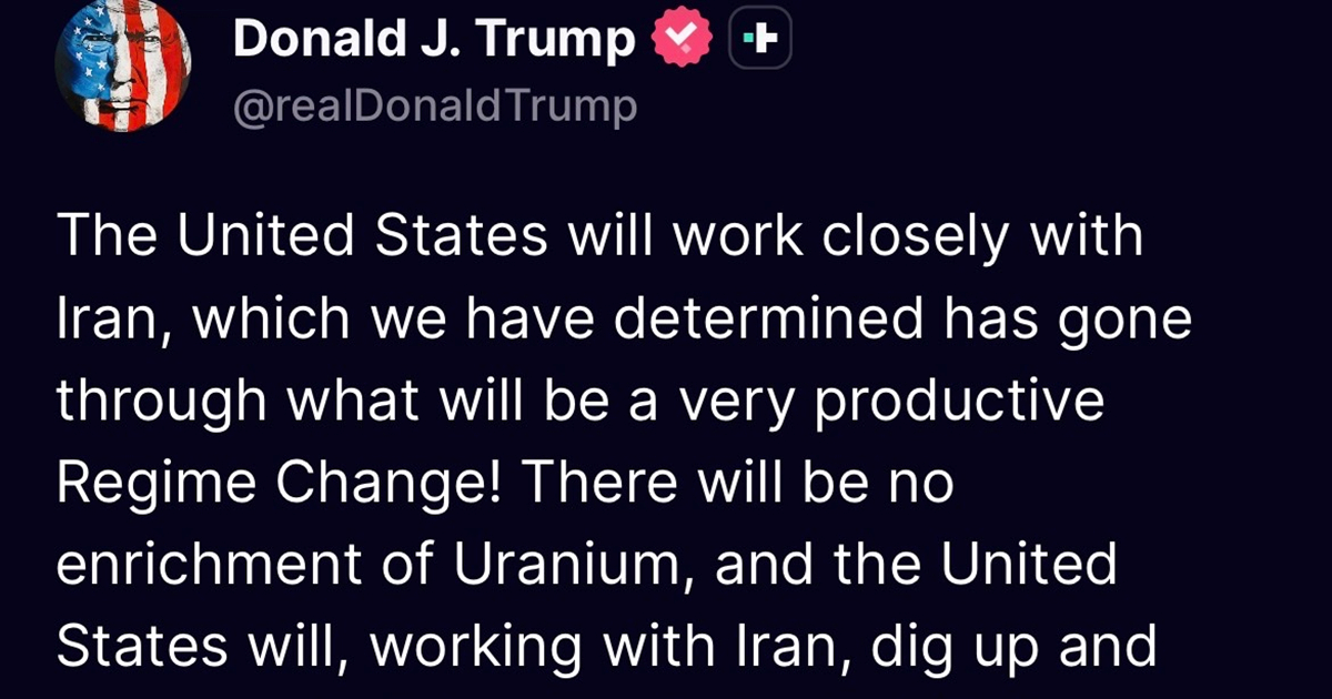 Trump: Zajedno s Iranom ćemo ukloniti svu duboko zakopanu nuklearnu prašinu