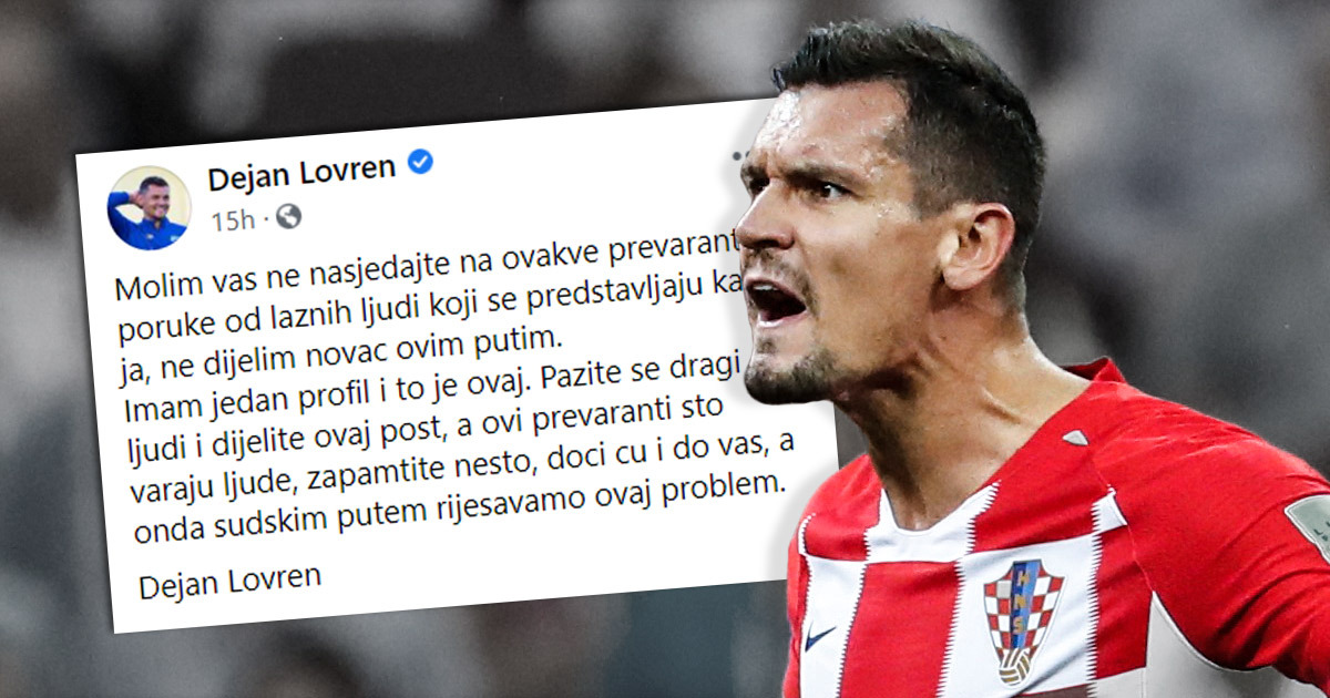 Lovren zaprijetio zbog lažne nagradne igre: Prevaranti, zapamtite, doći ću do vas