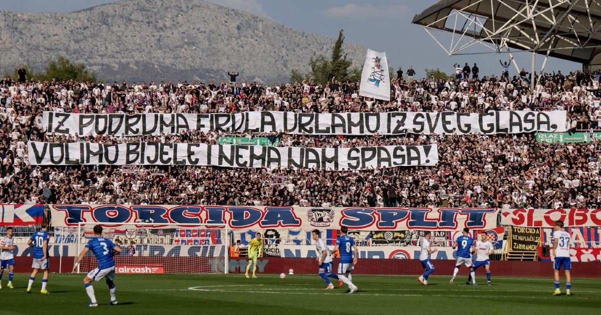 Torcida: Volimo Hajduk, nema nam spasa. Centar mentalnog zdravlja: Ne gubite nadu