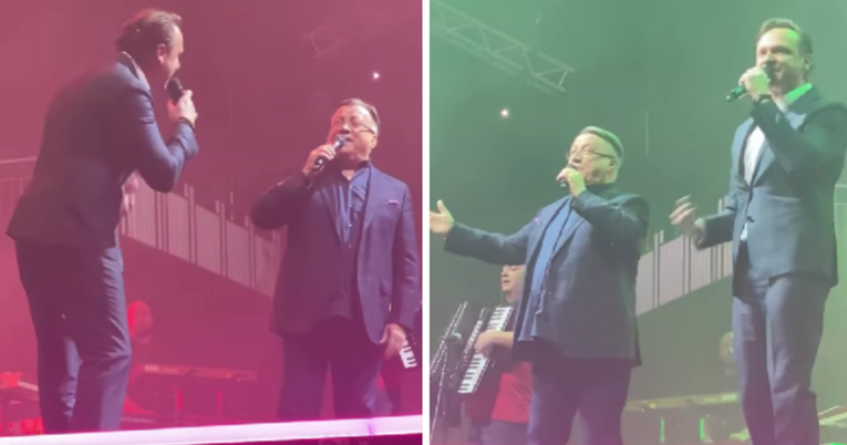 VIDEO Enis Bešlagić zapjevao s Halidom Bešlićem na koncertu u zagrebačkoj Areni