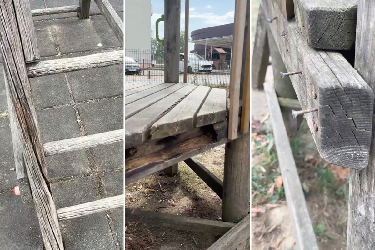 FOTO I VIDEO Ovo je park za djecu u Zagrebu. Pun je rupa, čavala i klimavih sprava