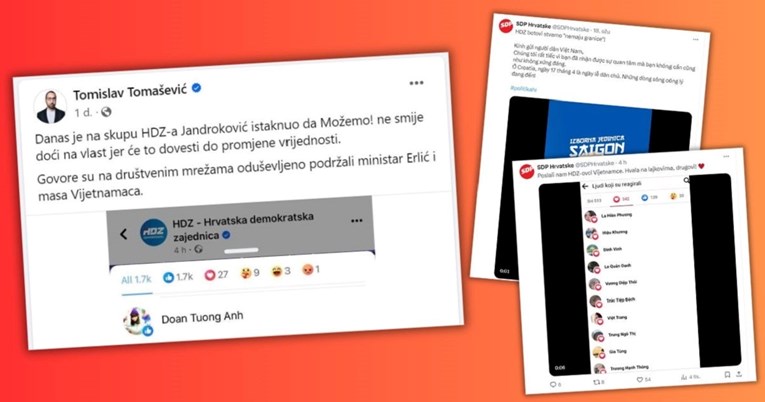 HDZ: Vijetnamski profili su sabotaža. Ovo je podvala