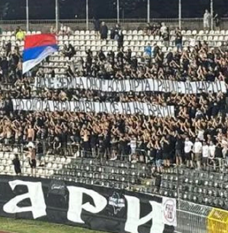 Grobari poslali poruku povodom godišnjice Oluje