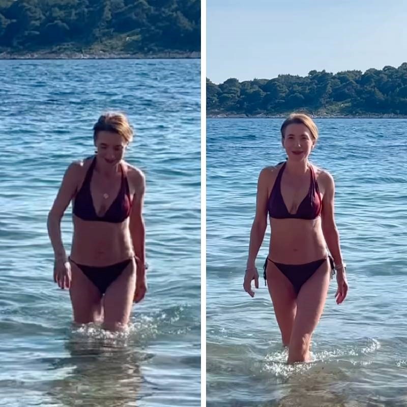 Ecija Ojdanić (50) objavila video s Raba, kolegica ju snimala dok je izlazila iz mora