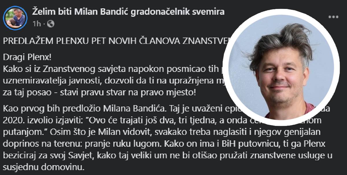 Juričan: Plenkoviću, sad stavi Alis Marić i don Stojića u Znanstveni savjet