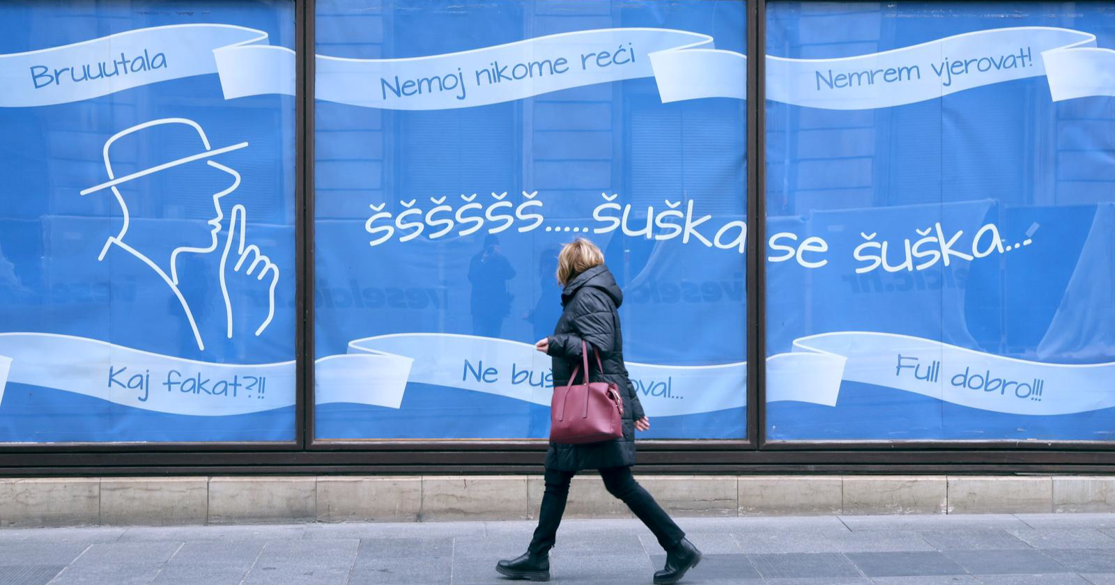 FOTO "Šššš... Šuška se, šuška": Kakvi su to plakati na nekadašnjoj Nami u Ilici?