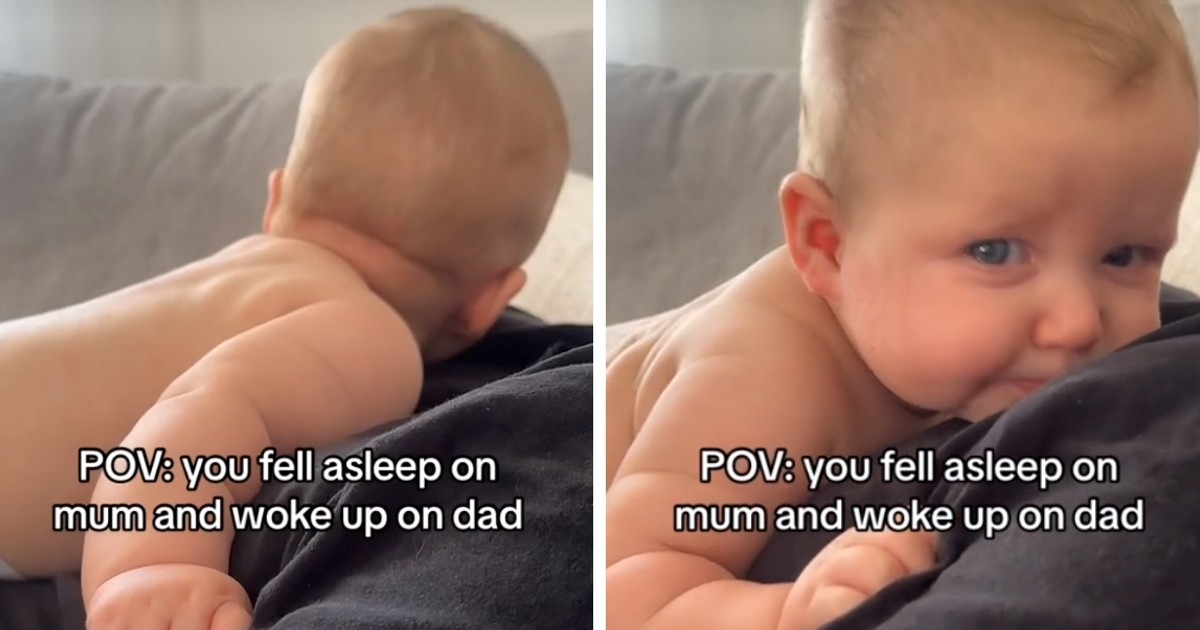 Dječak je zaspao na mami, a probudio se na tati. Njegova reakcija će vas raznježiti