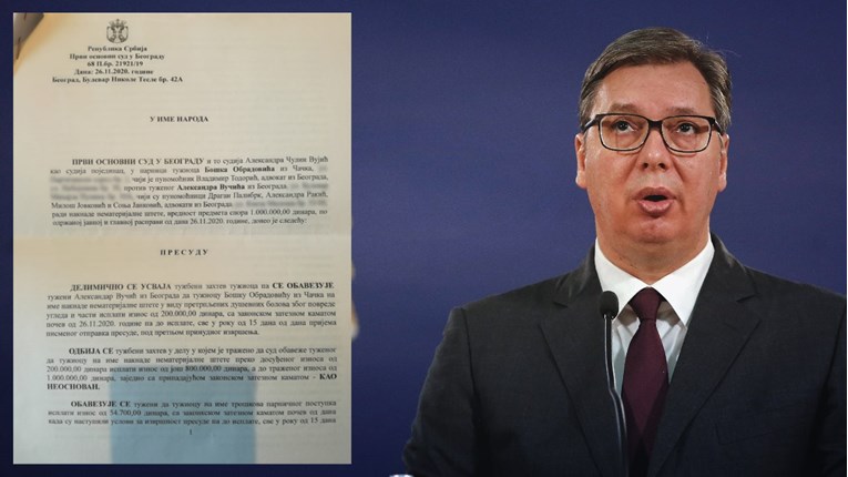 Vučić šefu ekstremno desne stranke mora platiti 1700 eura, nazvao ga fašistom