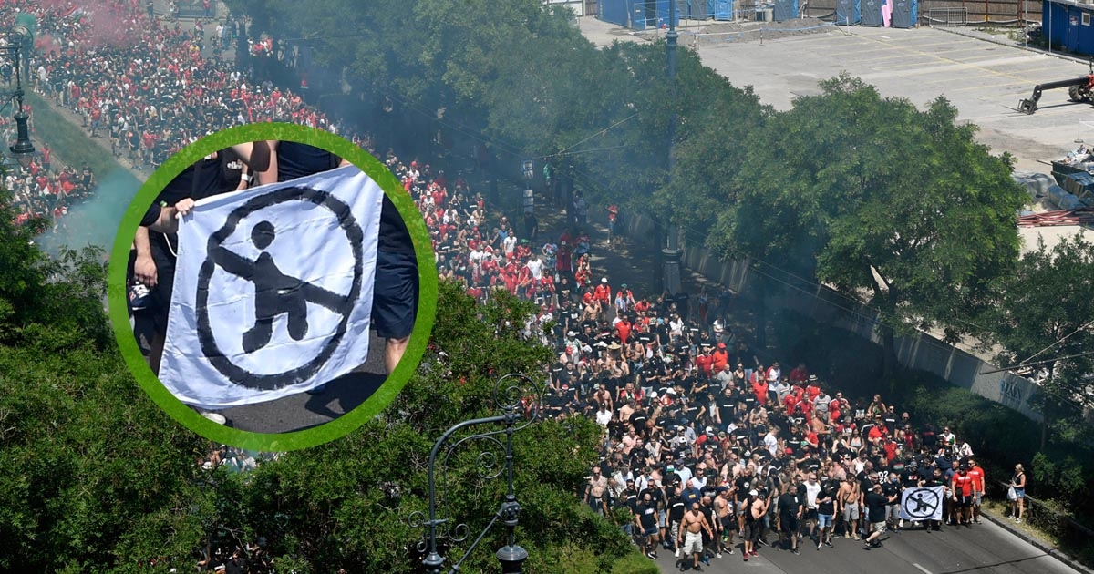 VIDEO Deseci tisuća Mađara marširali prema stadionu i protestirali protiv klečanja