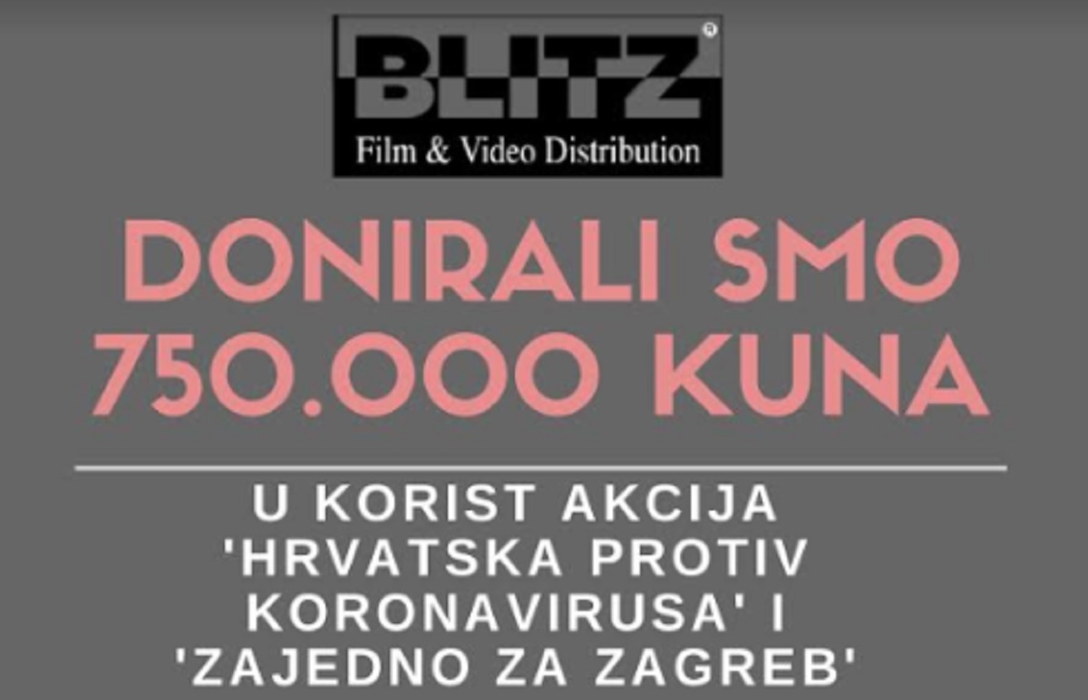 Blitz donirao 750 tisuća kuna za pogođene koronavirusom i potresom