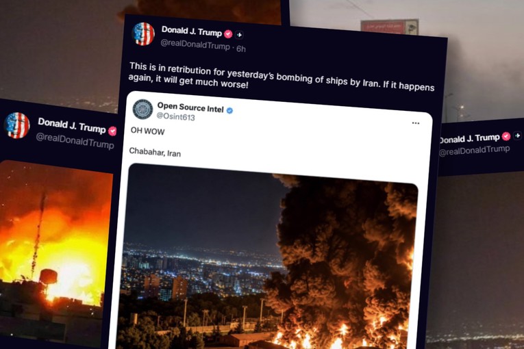 Трамп објави фотографии и видеа од нападот врз Иран синоќа: „Ова е одмазда“