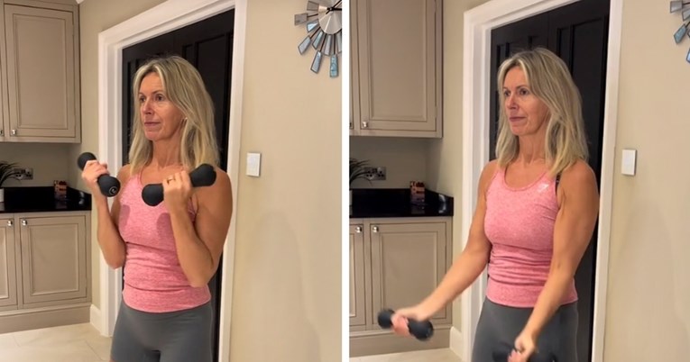 56-godišnja fitness trenerica pokazala koje vježbe raditi za oblikovanje ruku