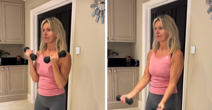 56-godišnja fitness trenerica pokazala koje vježbe raditi za oblikovanje ruku