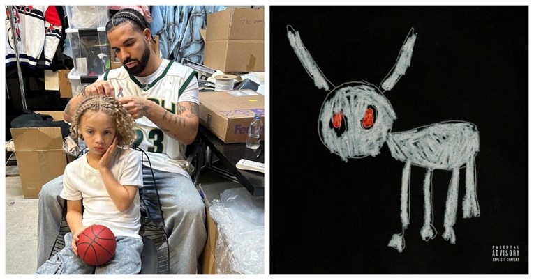Drake je dao sinu (5) da nacrta omot njegovog novog albuma. Ovo je rezultat