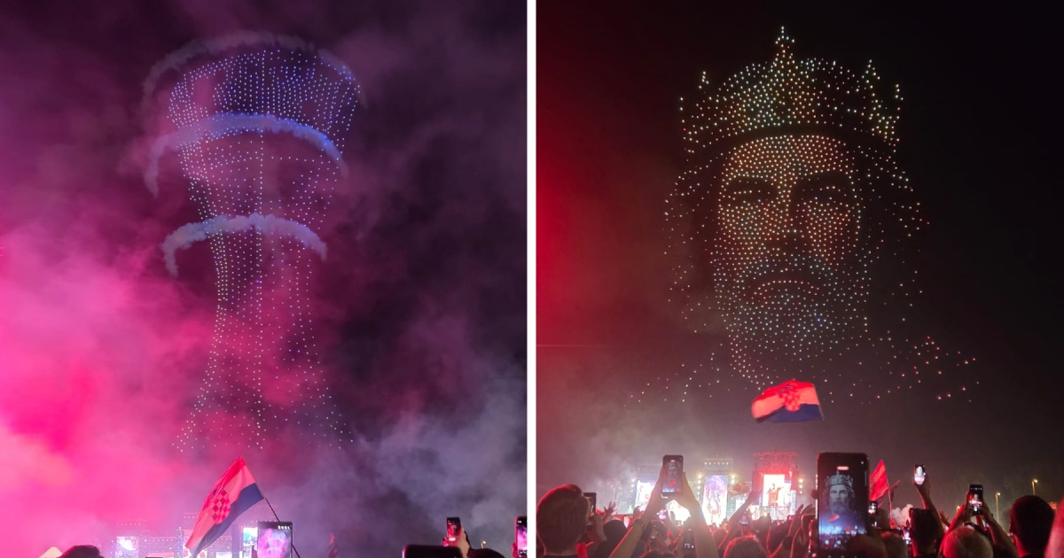 "Za dom spremni", brigade... Dronovi u Vukovaru oblikovali različite motive