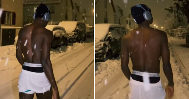 VIDEO Bayernov igrač bez odjeće hodao ulicama Münchena tijekom mećave