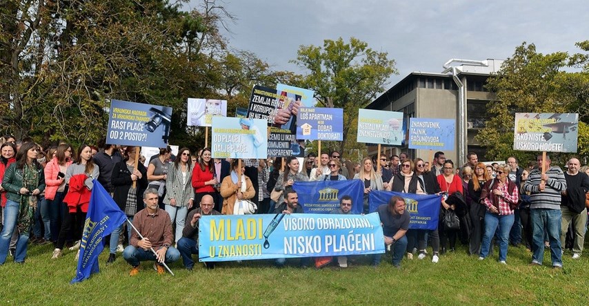 Mladi znanstvenici prosvjedovali u Zagrebu, stigla reakcija Ministarstva