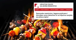 Hrvatski zavod za javno zdravstvo objavio recepte za roštilj i sladoled