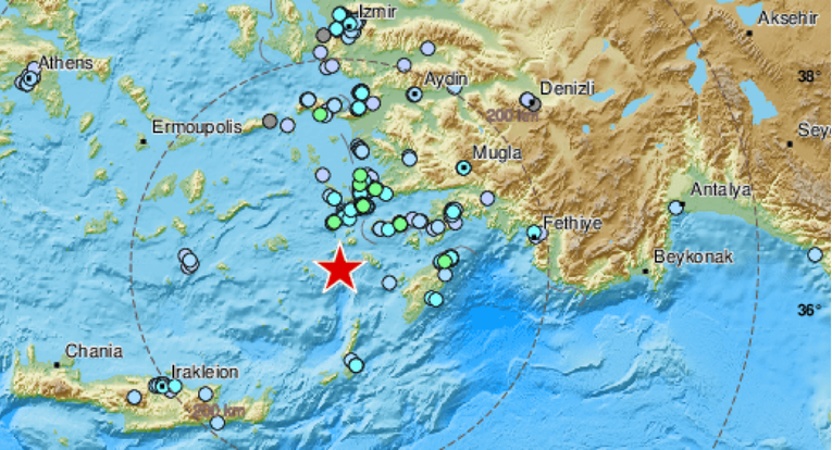 Grčke otoke pogodio potres magnitude 5.7